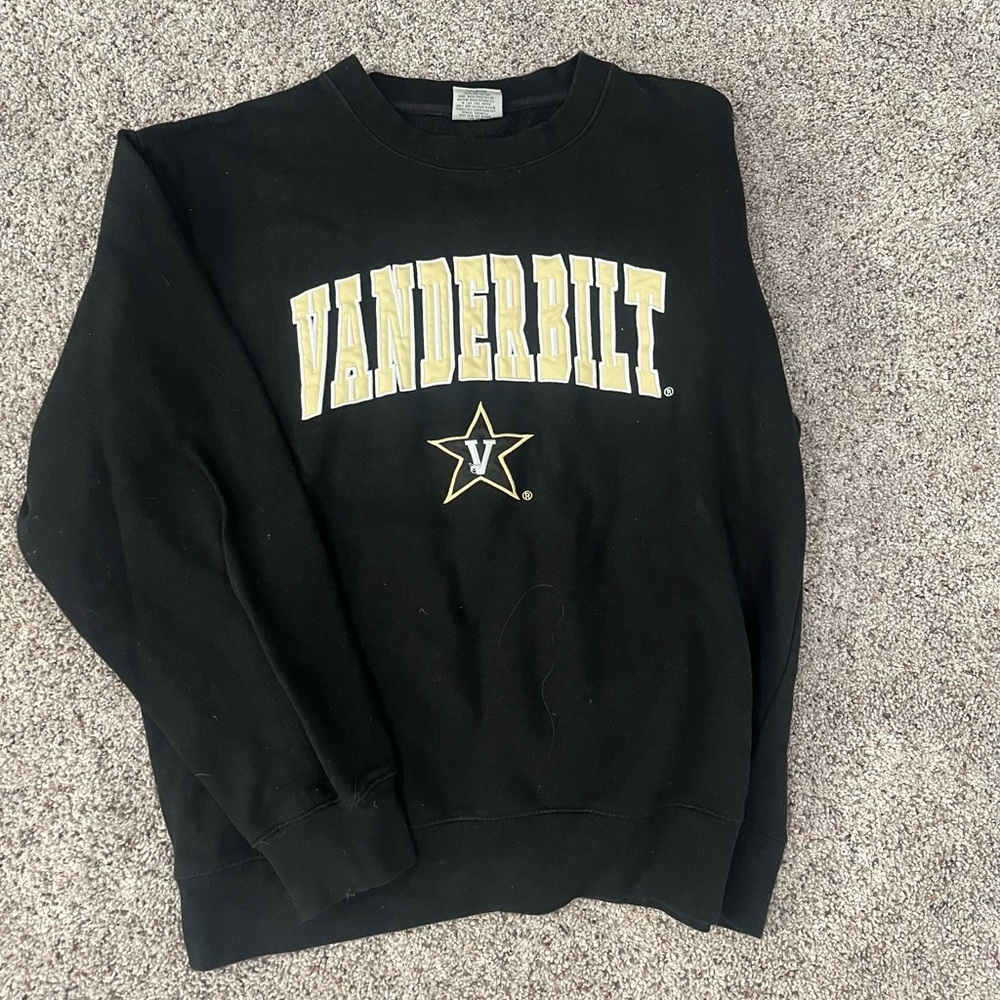 Black and gold Vanderbilt University crewneck